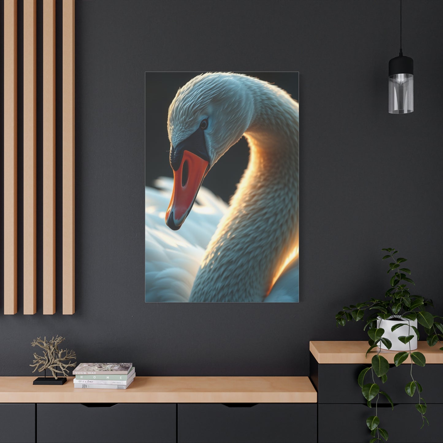 Supreme Swan Art Beautiful Collection Wall Art & Canvas Print