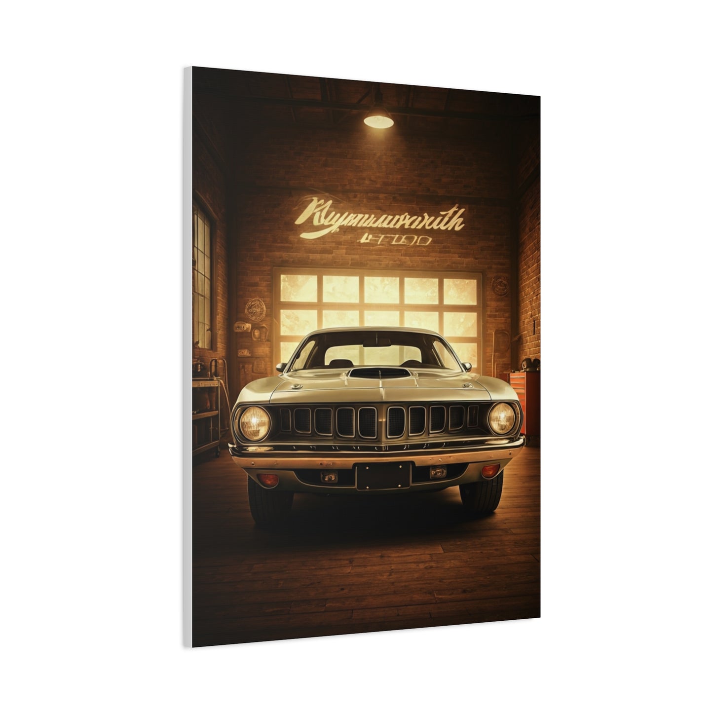 Plymouth Barracuda Cuda Vintage Garage Wall Art & Canvas Prints