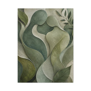 Biophilic Jade Embrace Abstract Wall Art & Canvas Print