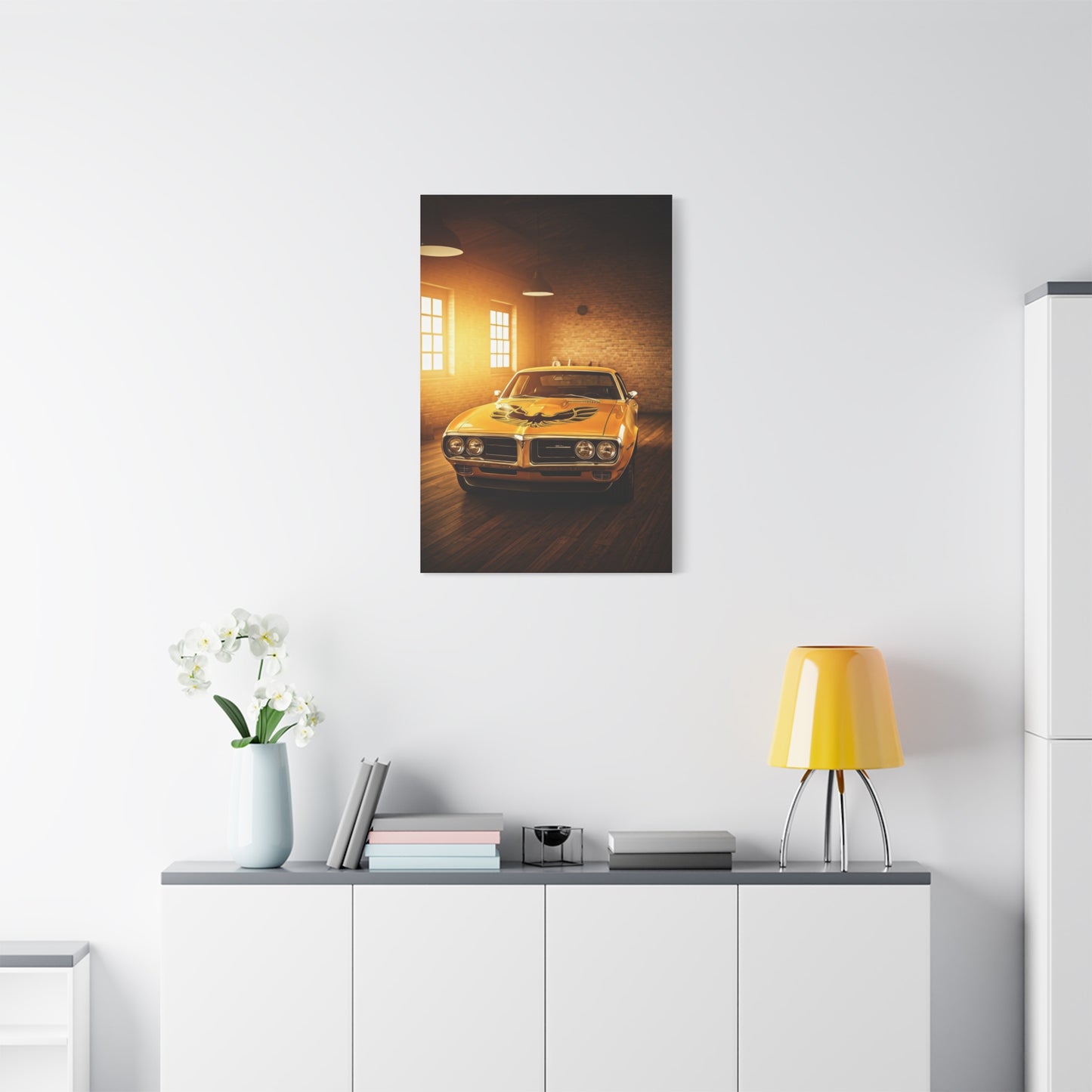 Pontiac Firebird Trans Am Hood Bird Icon Wall Art & Canvas Prints