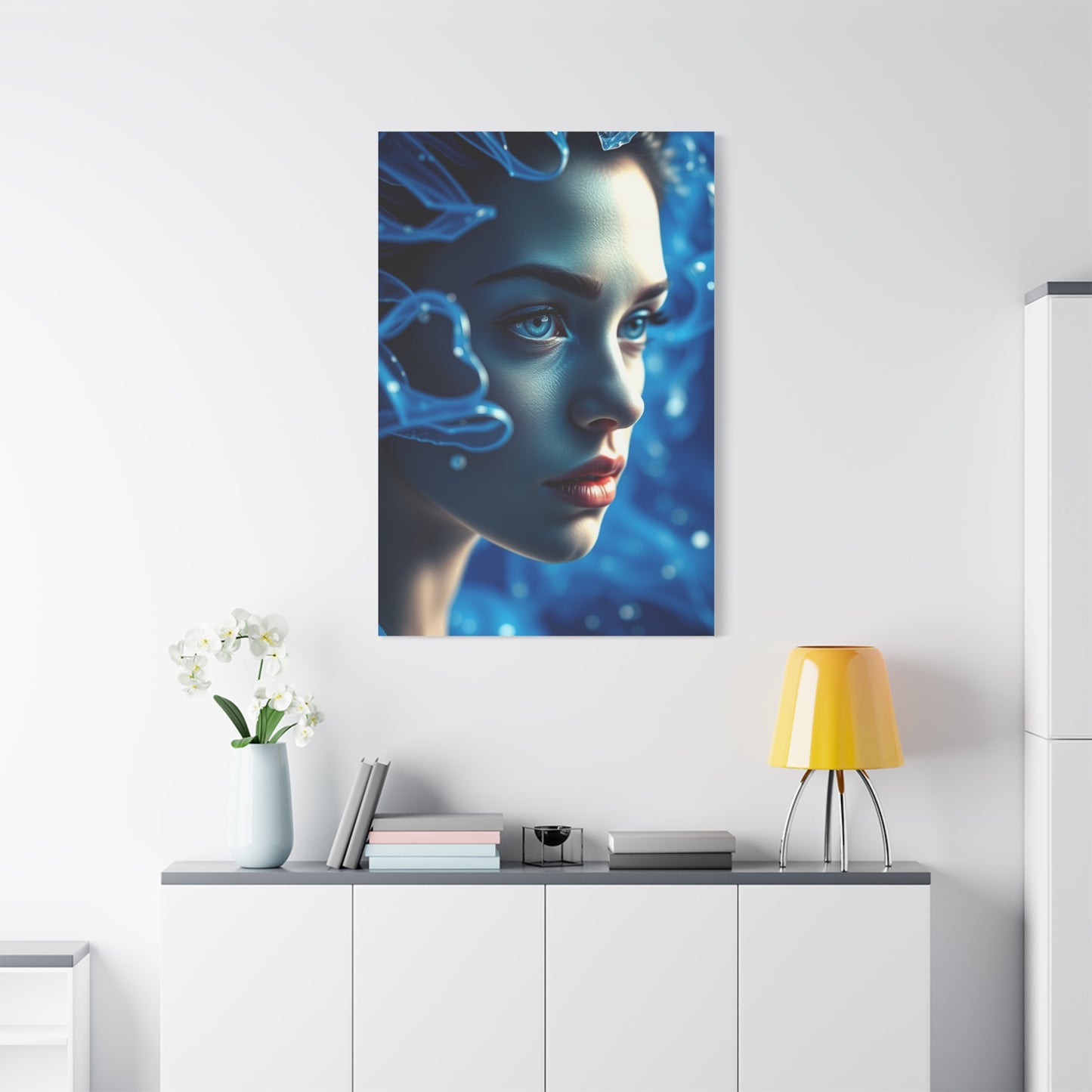 Azure Serenity Canvas Wall Art & Canvas Print
