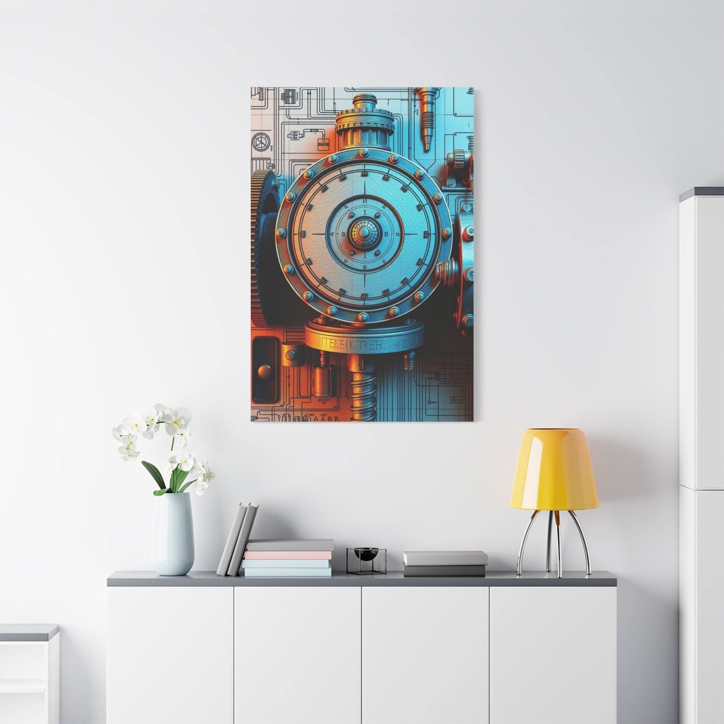 Masterpiece Engineering & Machinery Blueprints Art Vision Wall Art & Canvas Print