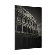 Roman Colosseum Architectural Black & White Wall Art & Canvas Print