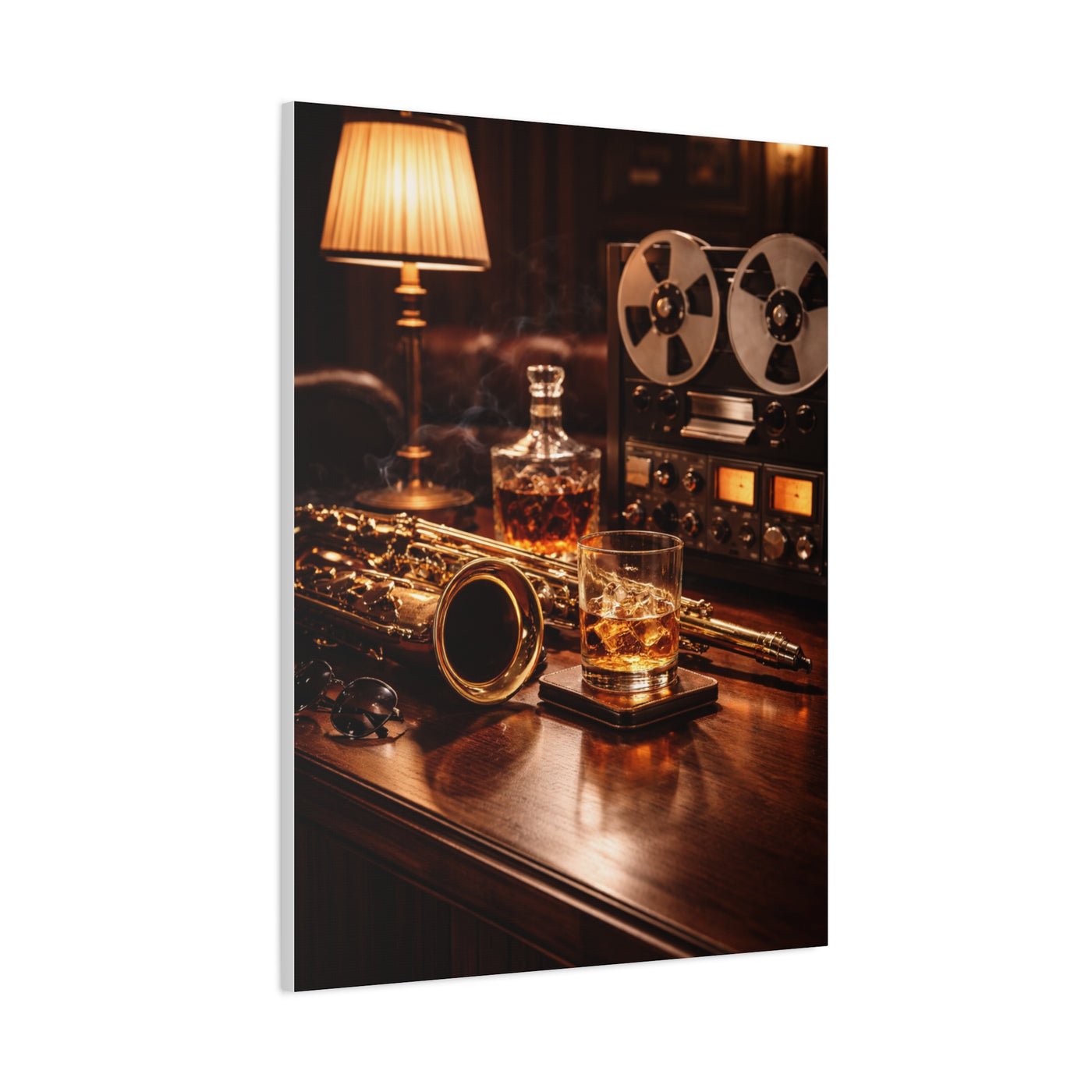Luxury Jazz Lounge Still Life Wall Art & Canvas Print