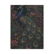 Beaded Textile Peacock Couture Wall Art & Canvas Print