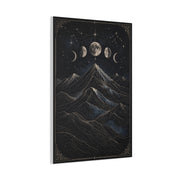 Mystical Moonlit Mountain Contours Wall Art & Canvas Print