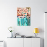Modern Cubist Harbor Painting Wall Art & Canvas Print