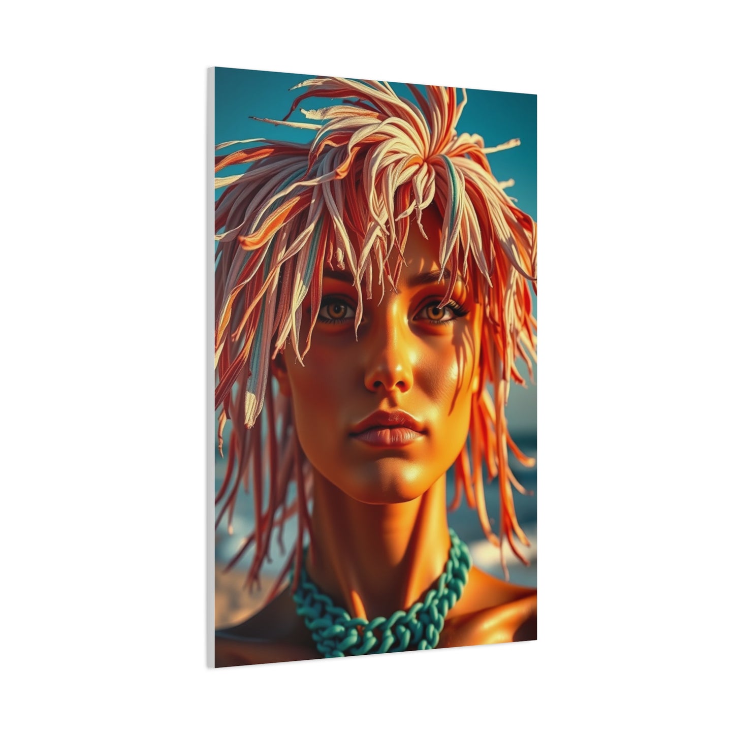 Sunlit Seascape Elegance Wall Art & Canvas Print