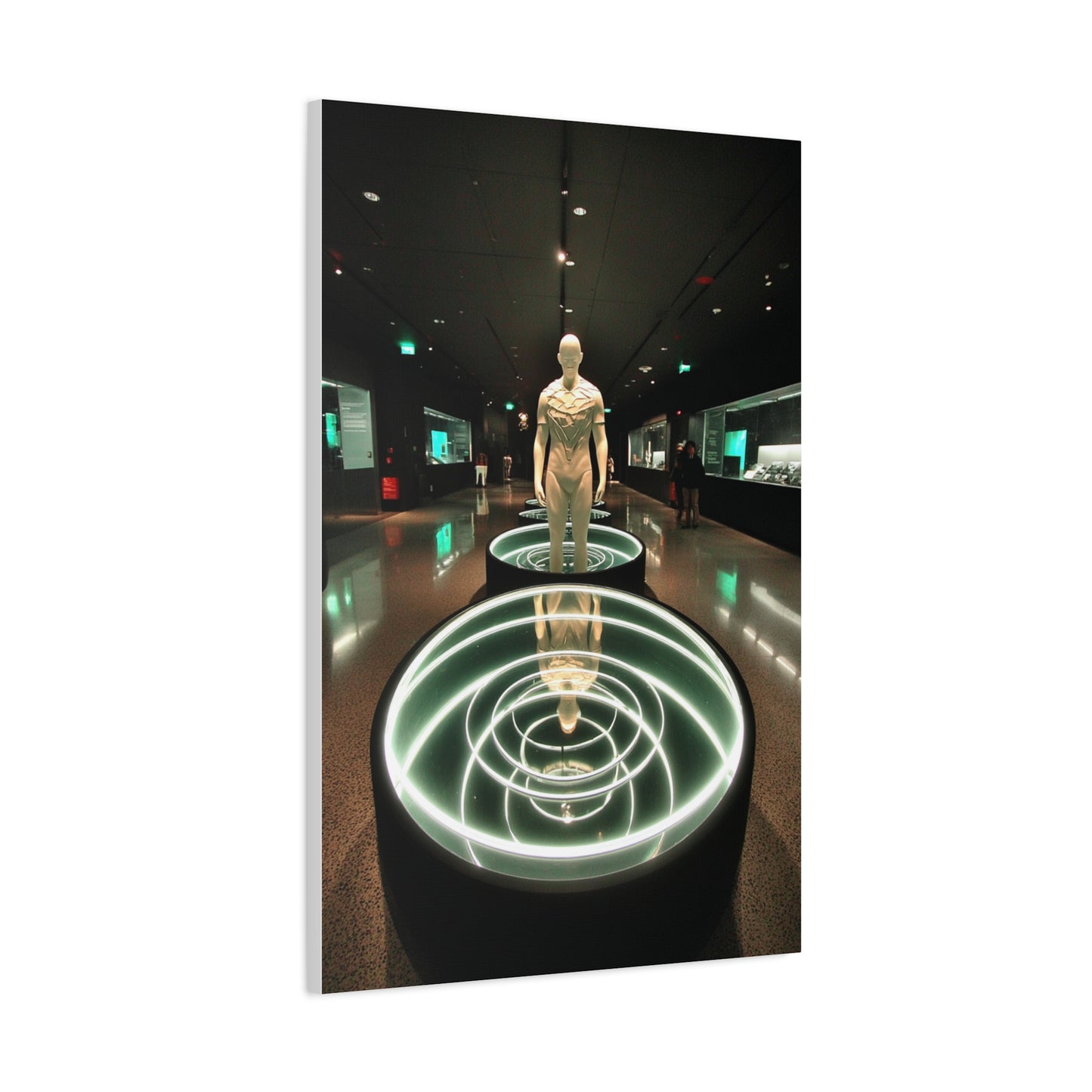 Cosmic Core Human Sculpture Wall Art & Canvas Print