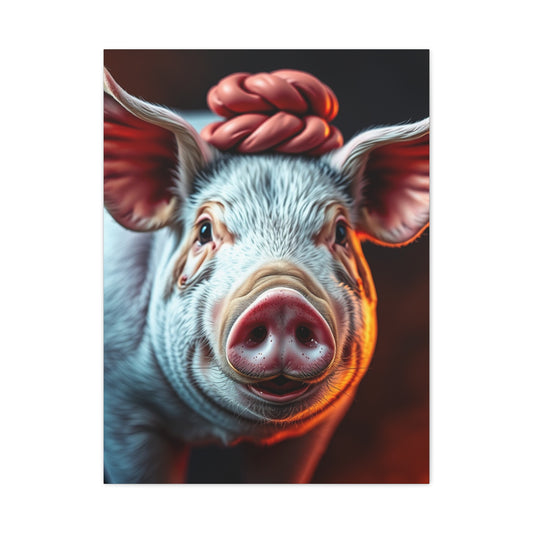Pig Art Canvas Art 7 Wall Art & Canvas Print