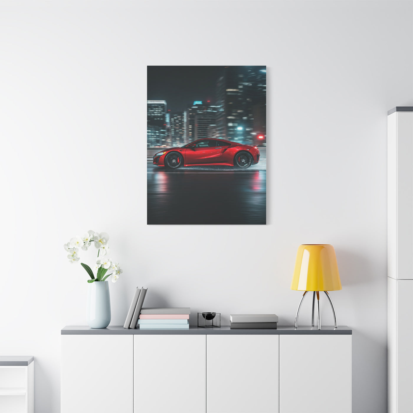 Acura NSX Modern City Presence Wall Art & Canvas Prints