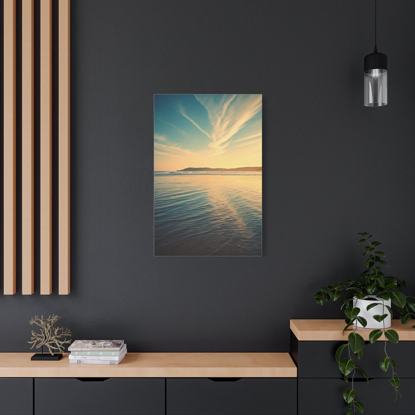 Sunset Reflection Coastal Waters Wall Art & Canvas Prints