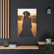 Desert Bohemian Wanderer Woman Wall Art & Canvas Prints