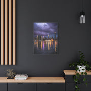 New York Skyline Rainstorm Reflections Wall Art & Canvas Print