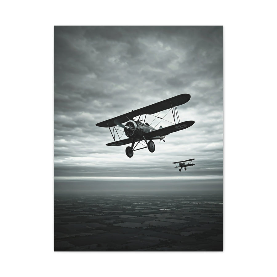 Vintage Squadron Over Open Seas Wall Art & Canvas Prints