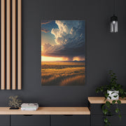 Storm Horizon Over Savannah Plains Wall Art & Canvas Prints