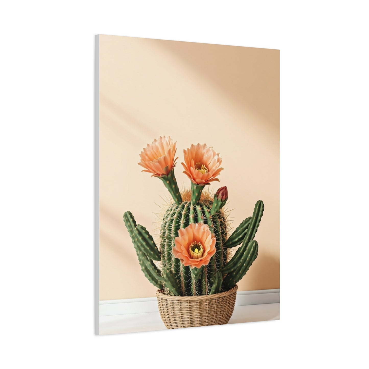 Blooming Desert Barrel Cactus Wall Art & Canvas Prints