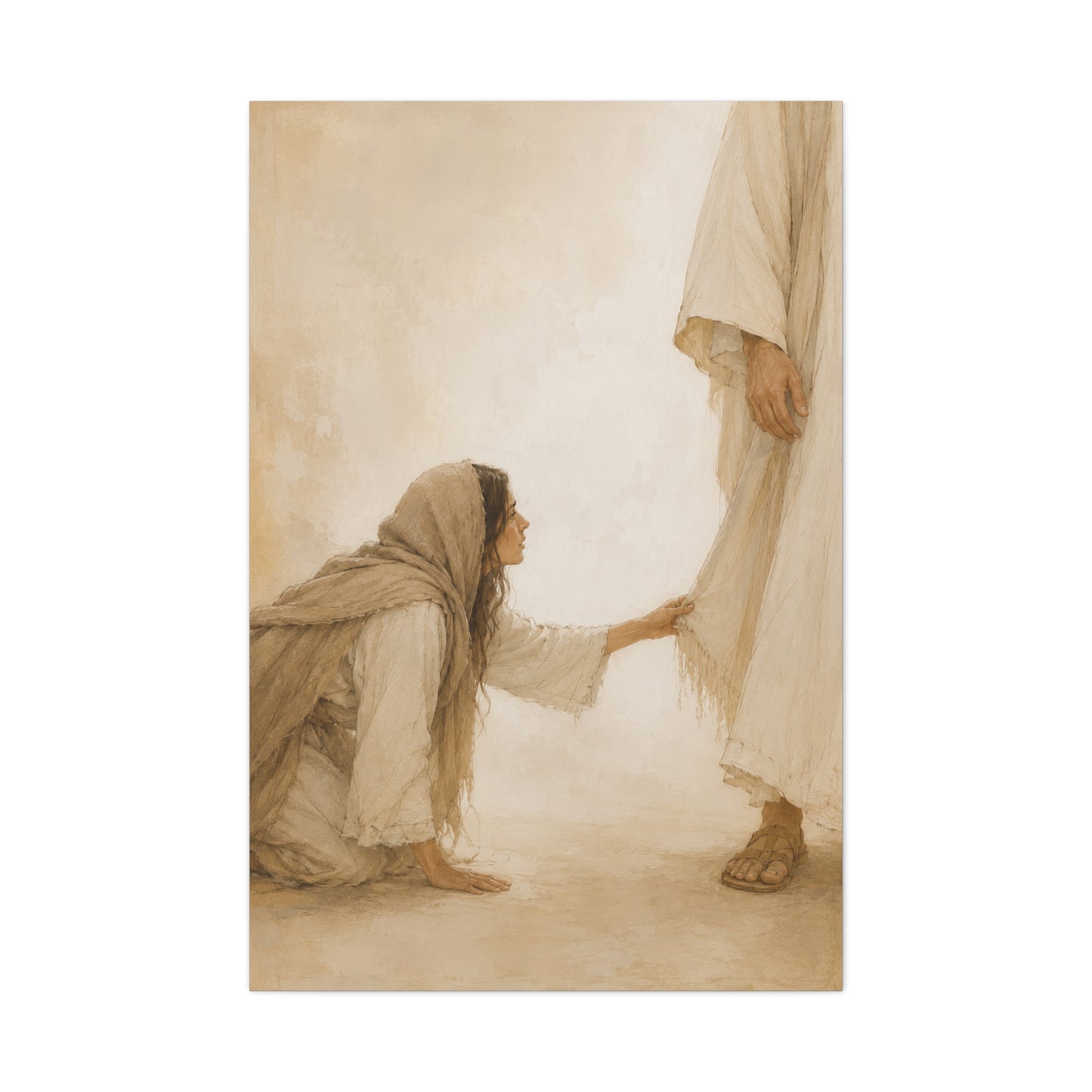 Healing Faith Touch Scripture Wall Art & Canvas Print