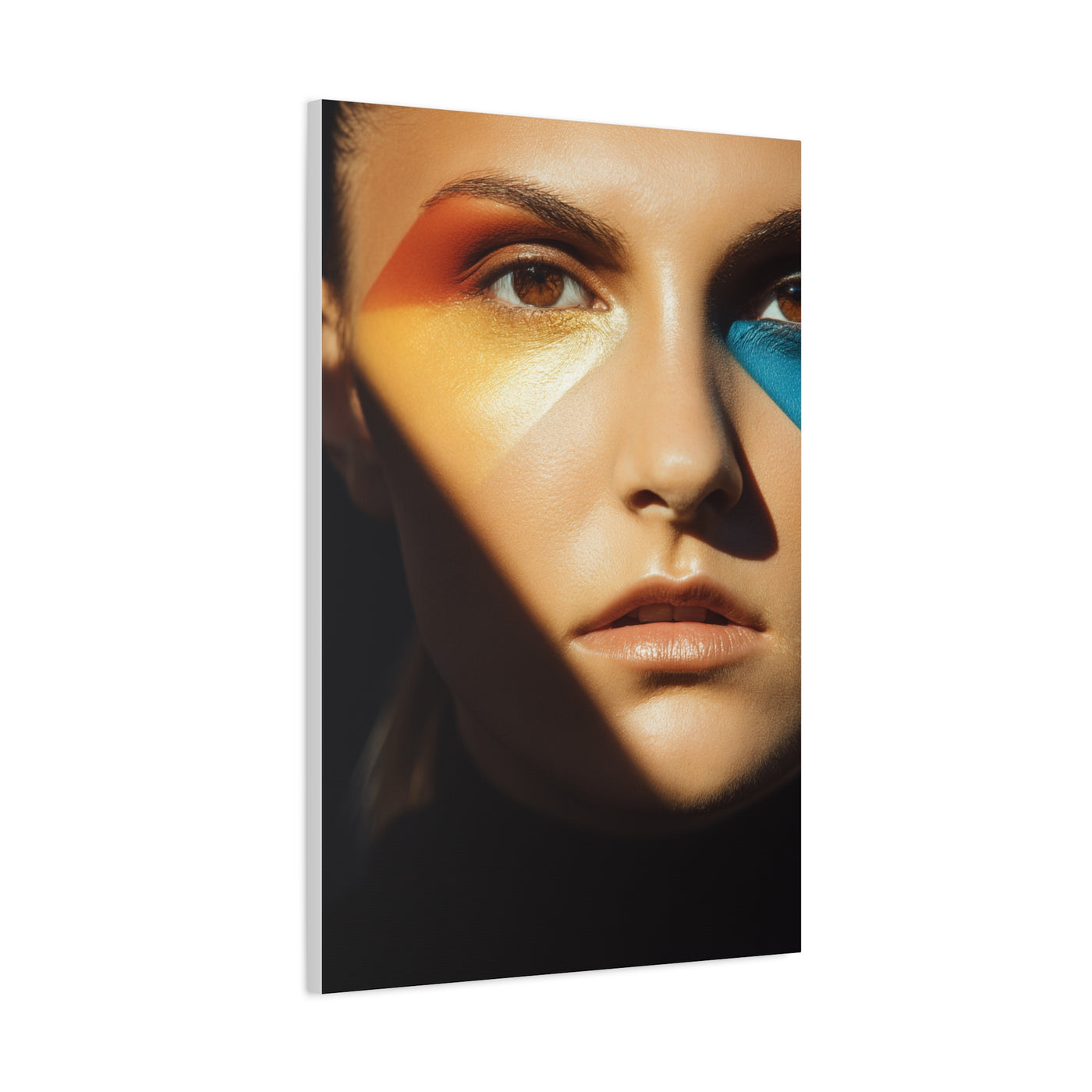 Modern Color Geometry Portrait Wall Art & Canvas Print