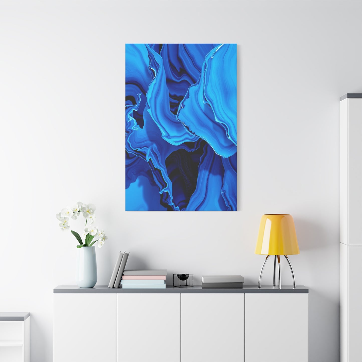 Blue Abstract Art Premium Gallery Wall Art & Canvas Print
