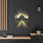 Symmetrical Drive-Through Barn Wall Art & Canvas Prints