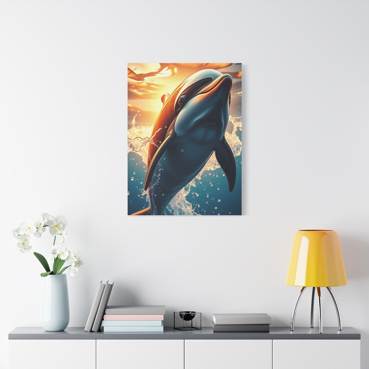 Supreme Dolphin Art Beautiful Collection Wall Art & Canvas Print