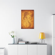 Antique Treasure World Map Wall Art & Canvas Prints
