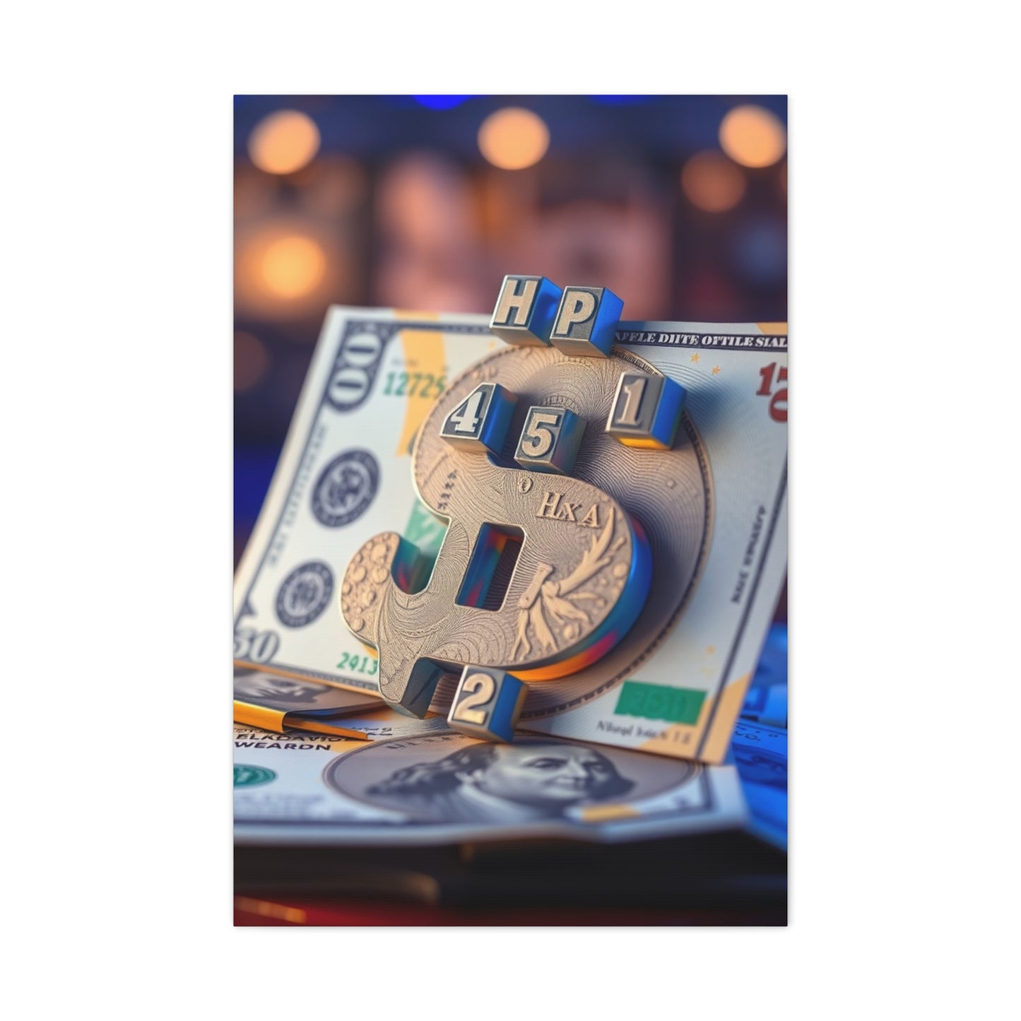 Luxurious Finance Fresco wall art & canvas print