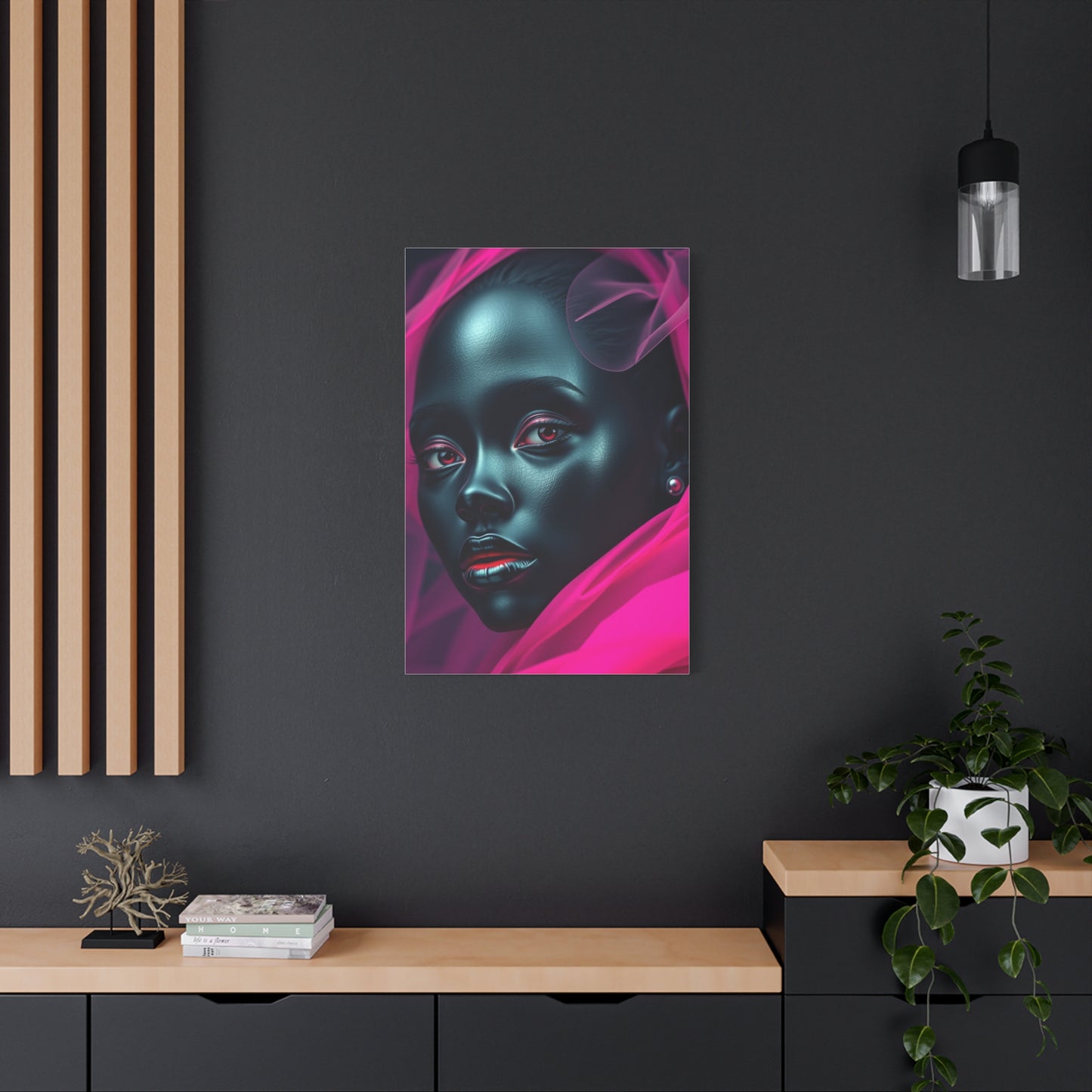 Supreme Black & Pink Art Beautiful Collection Wall Art & Canvas Print