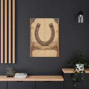 Rustic Horseshoe Frontier Poster Wall Art & Canvas Print
