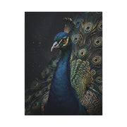 Dark Luxury Peacock Portrait Wall Art & Canvas Print