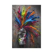 Exploding Spray Paint Creativity Street Wall Art & Canvas Print