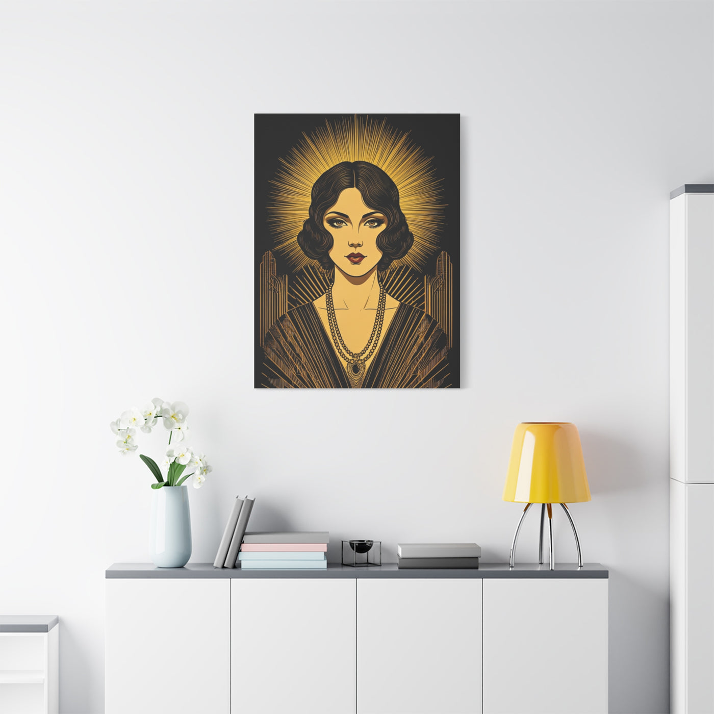 Radiant Deco Icon Woman Wall Art & Canvas Prints