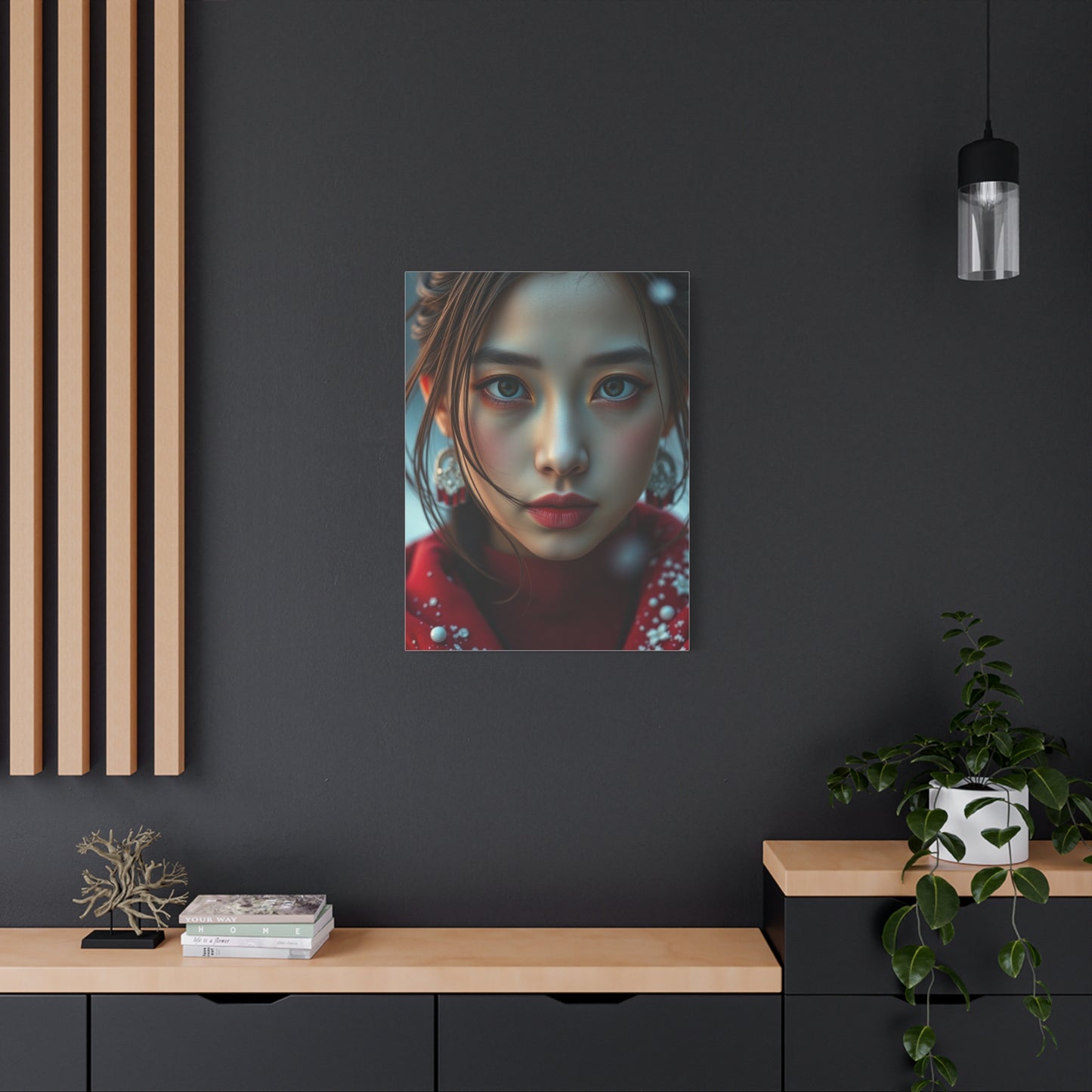 Chic Crimson Canvas Wall Art & Canvas Print