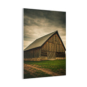 Weathered Stone Base Barn Wall Art & Canvas Prints