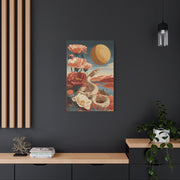 Celestial Desert Snake Folk Wall Art & Canvas Print