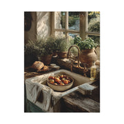Farmhouse Sink Tomato Kitchen Scene Wall Art & Canvas Print