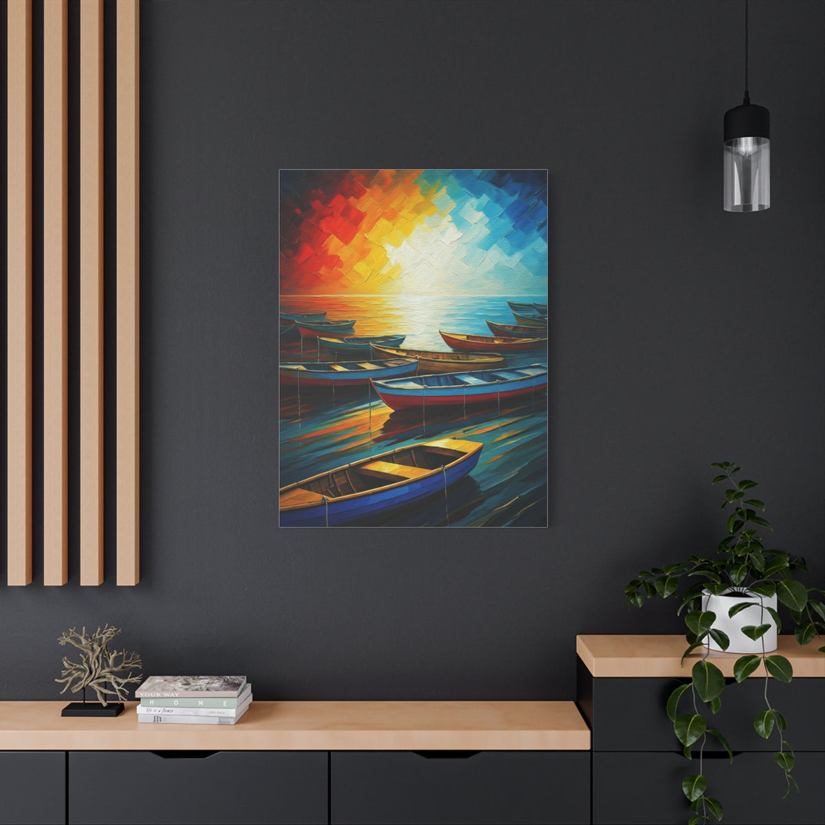 Radiant Harbor Reflections Wall Art & Canvas Print
