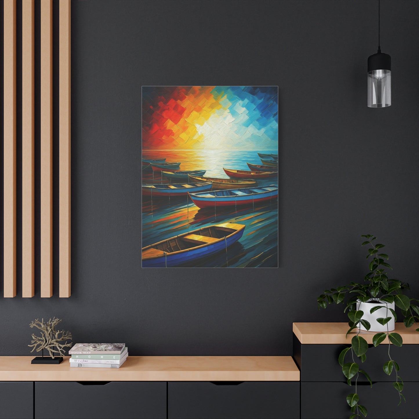 Radiant Harbor Reflections Wall Art & Canvas Print