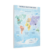 World Map Exploration for Kids Wall Art & Canvas Print