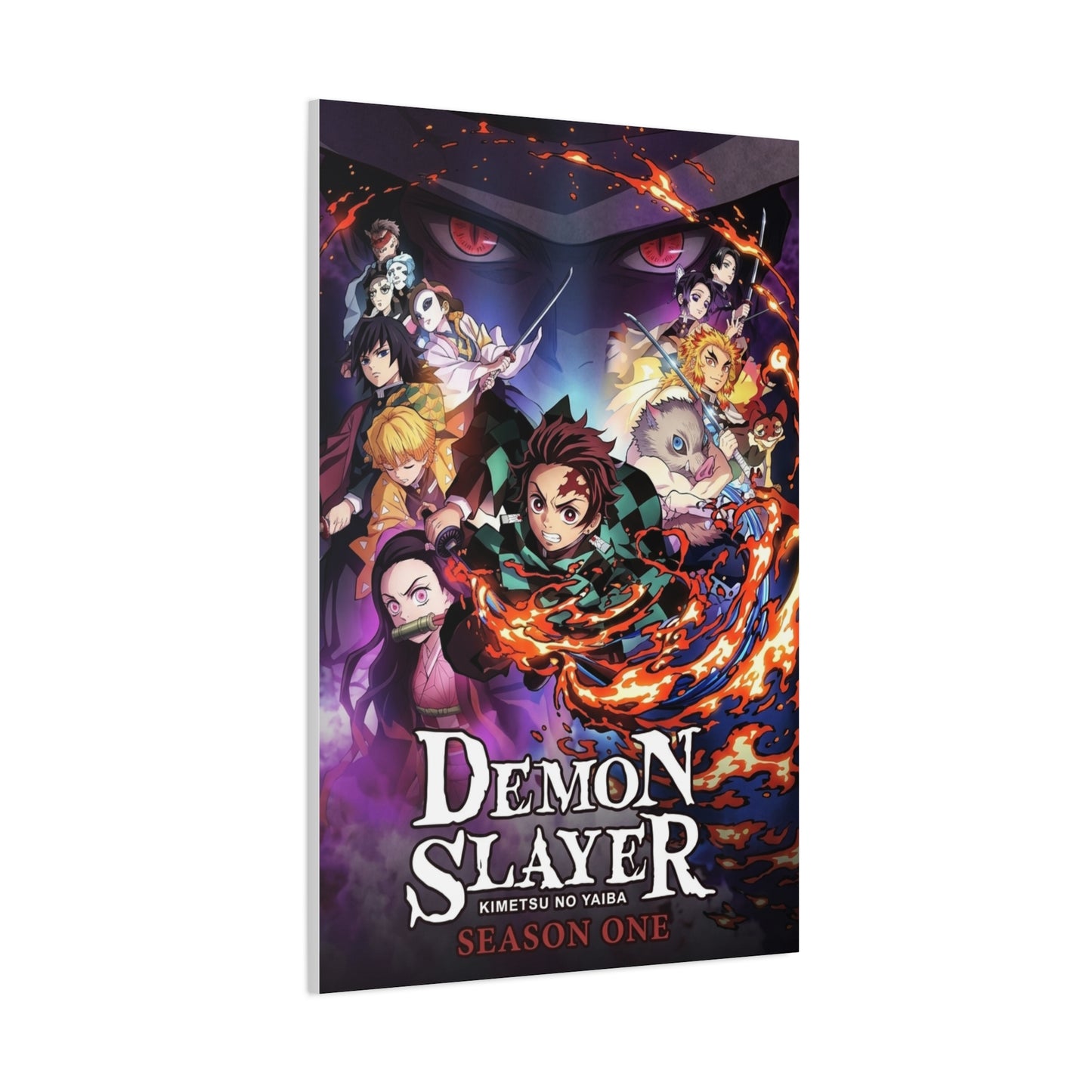 Demon Slayer: Kimetsu no Yaiba Season 1 Poster Wall Art & Canvas Print