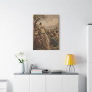Sermon on the Hillside Tapestry Wall Art & Canvas Print