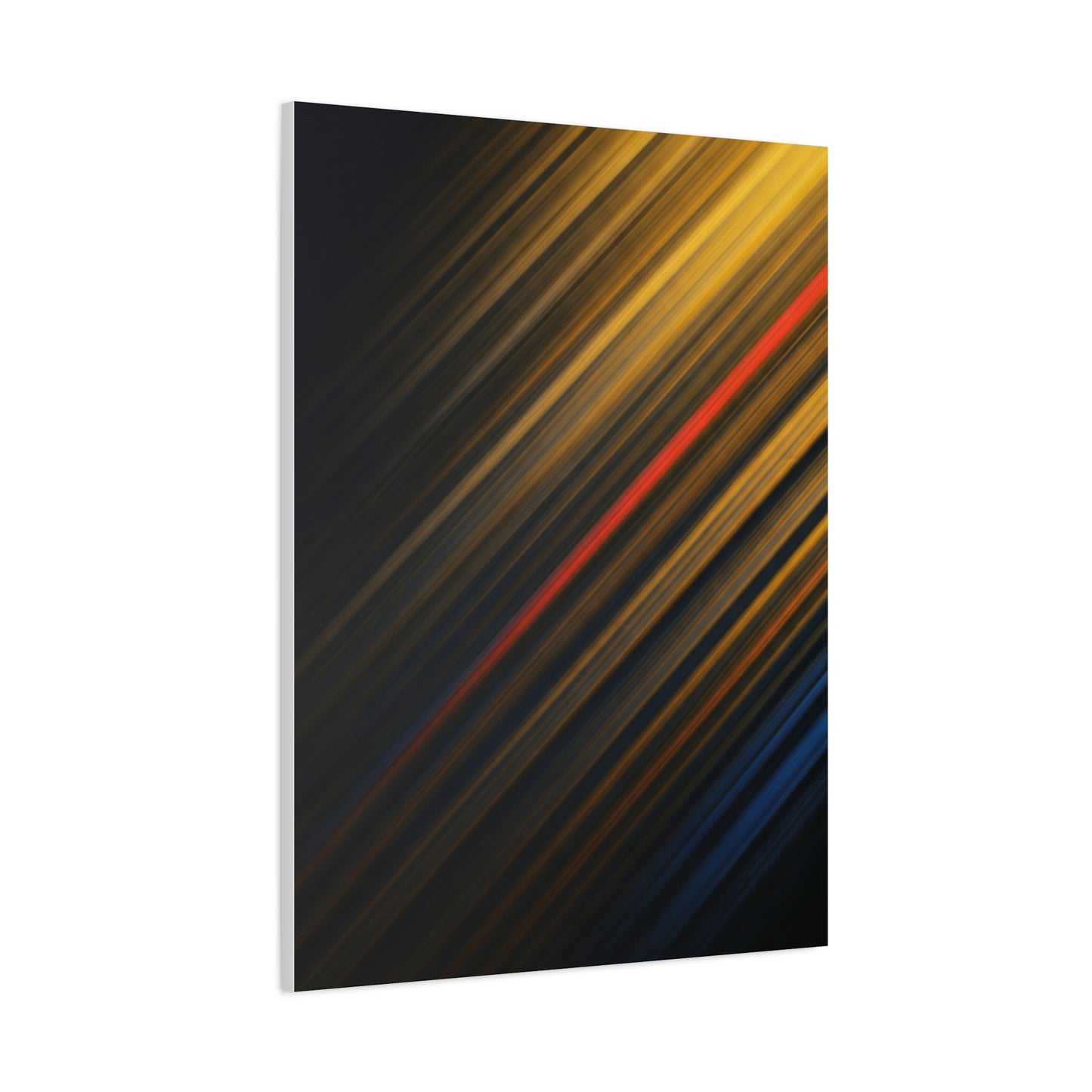 Golden Diagonal Light Abstract Wall Art & Canvas Prints