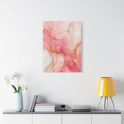 Pink and Gold Marble Flow Wall Art & Canvas Print