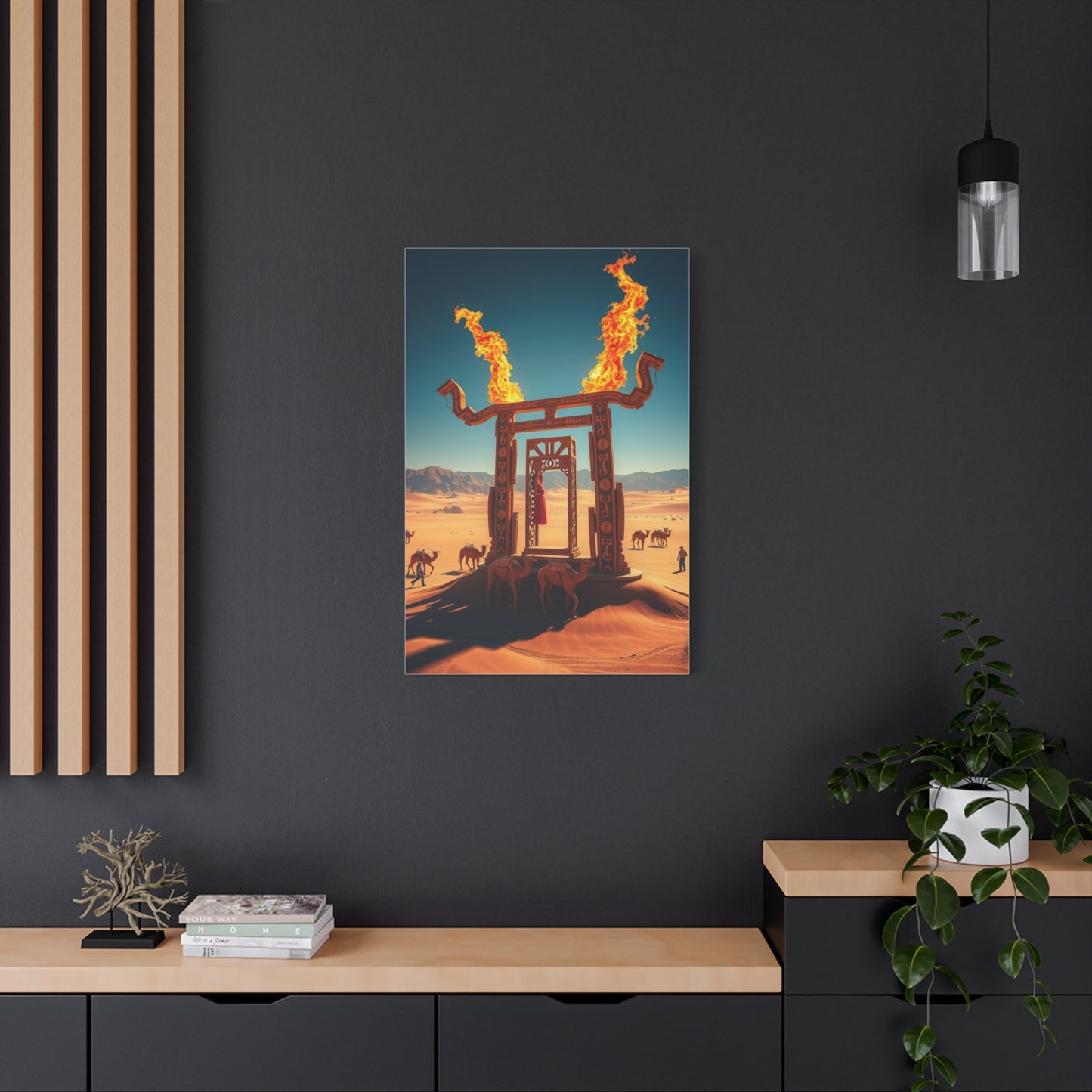 Gilded Sands Impression Wall Art & Canvas Print