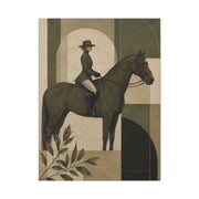 Equestrian Editorial Profile Composition Wall Art & Canvas Print