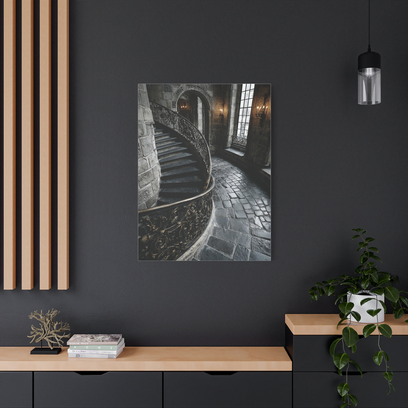 Spiral Staircase Architectural Wall Art & Canvas Print