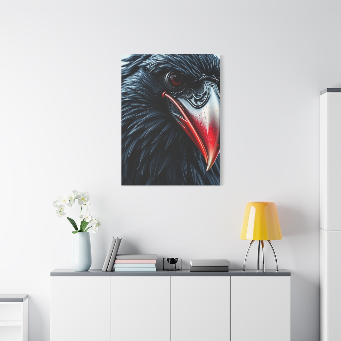 Ebon Sentinel Canvas wall art & canvas print