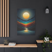 Golden Moon Valley Glow Wall Art & Canvas Print