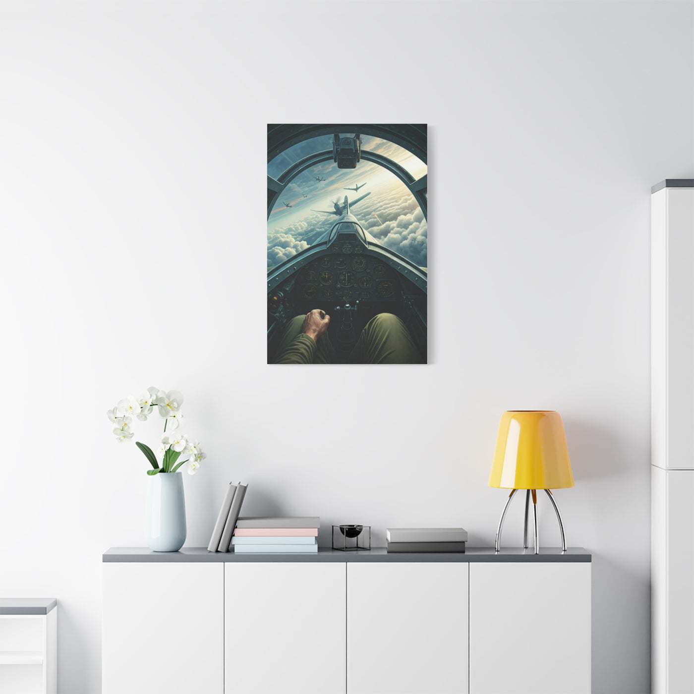 Pilot Cockpit Sky Mission View Wall Art & Canvas Prints